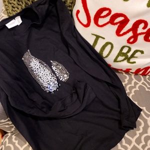 Adorable penguin gem long sleeve shirt